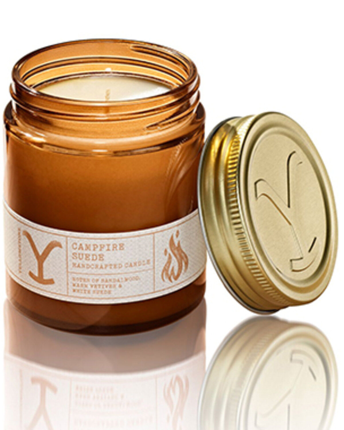 Tru Fragrances Men's Yellowstone Campfire Suede Candle