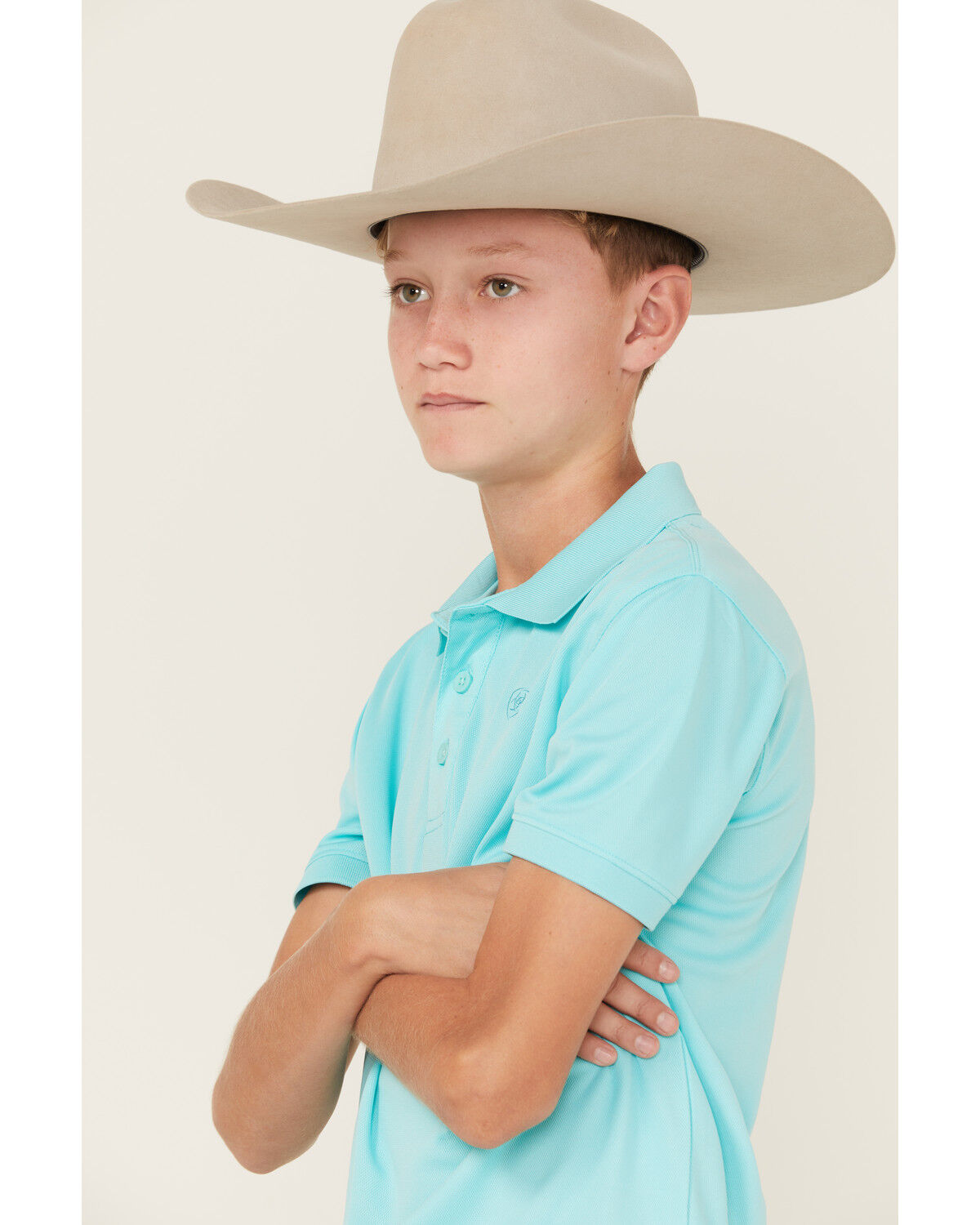 Ariat Boys' Tek Short Sleeve Polo Shirt