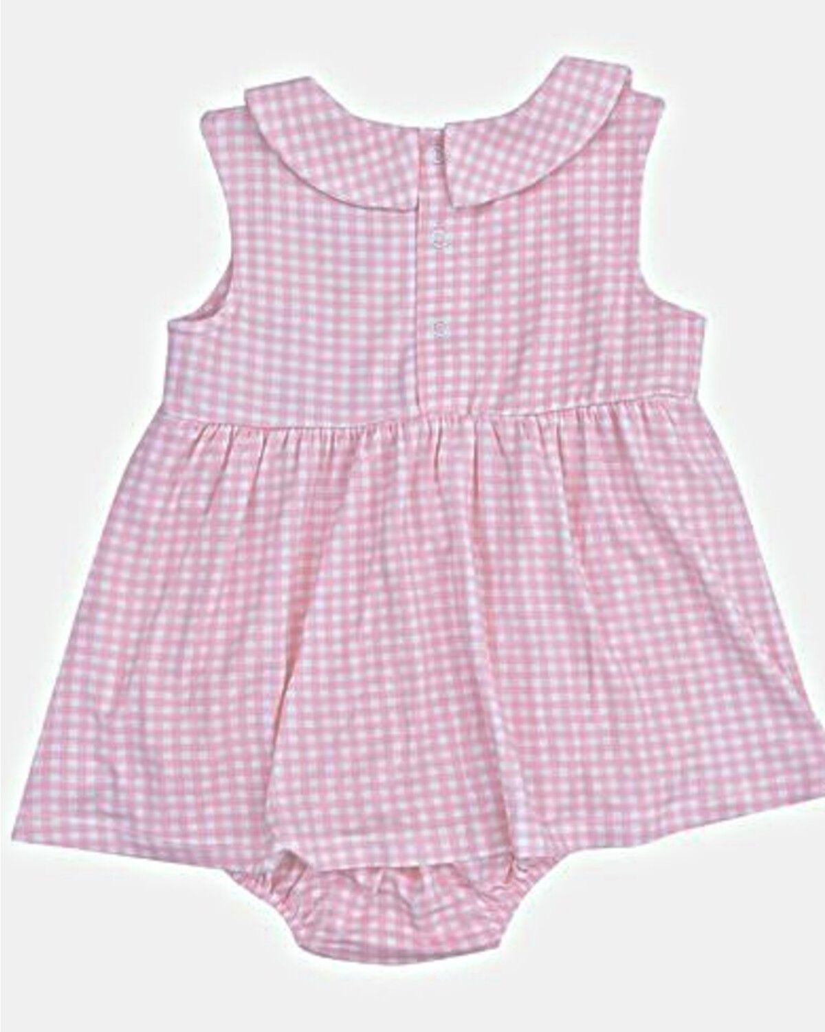 Angel Dear Infant Girls' Gingham Print Sleeveless Onesie with Skirt