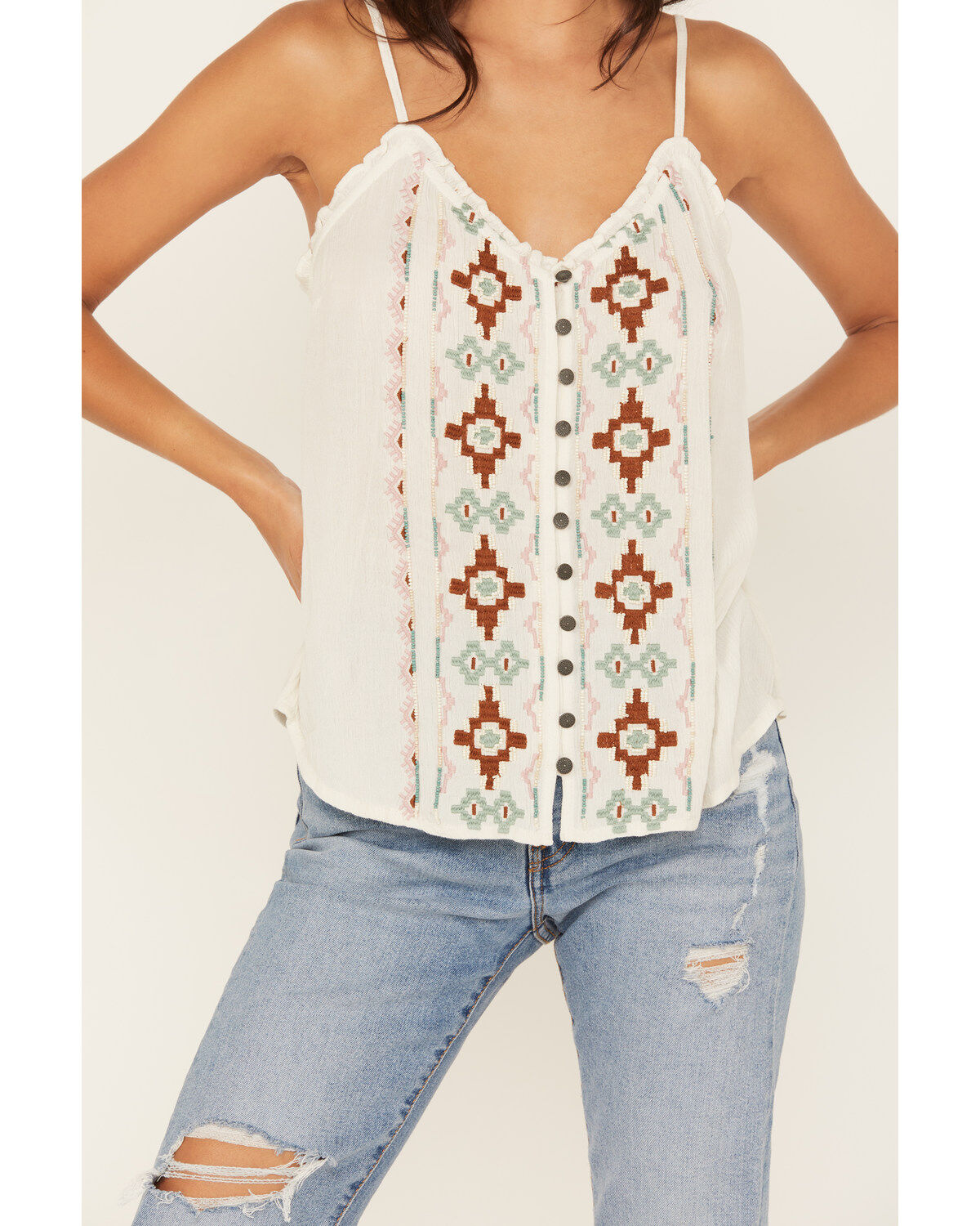 Shyanne Women's Southwestern Beaded Cami