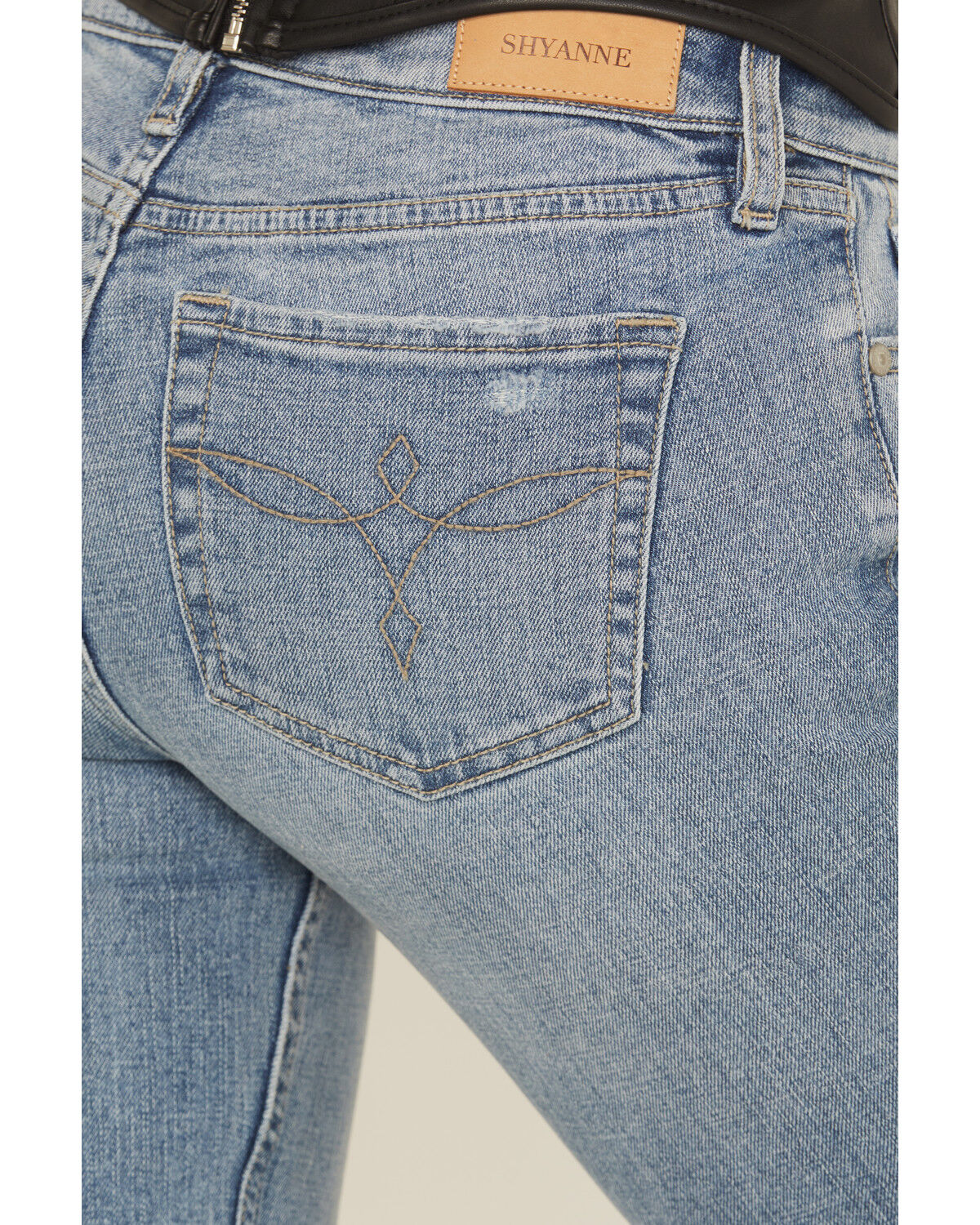 Shyanne Women's Meuse Medium Wash Low Rise Bootcut Comfort Stretch Denim Jeans