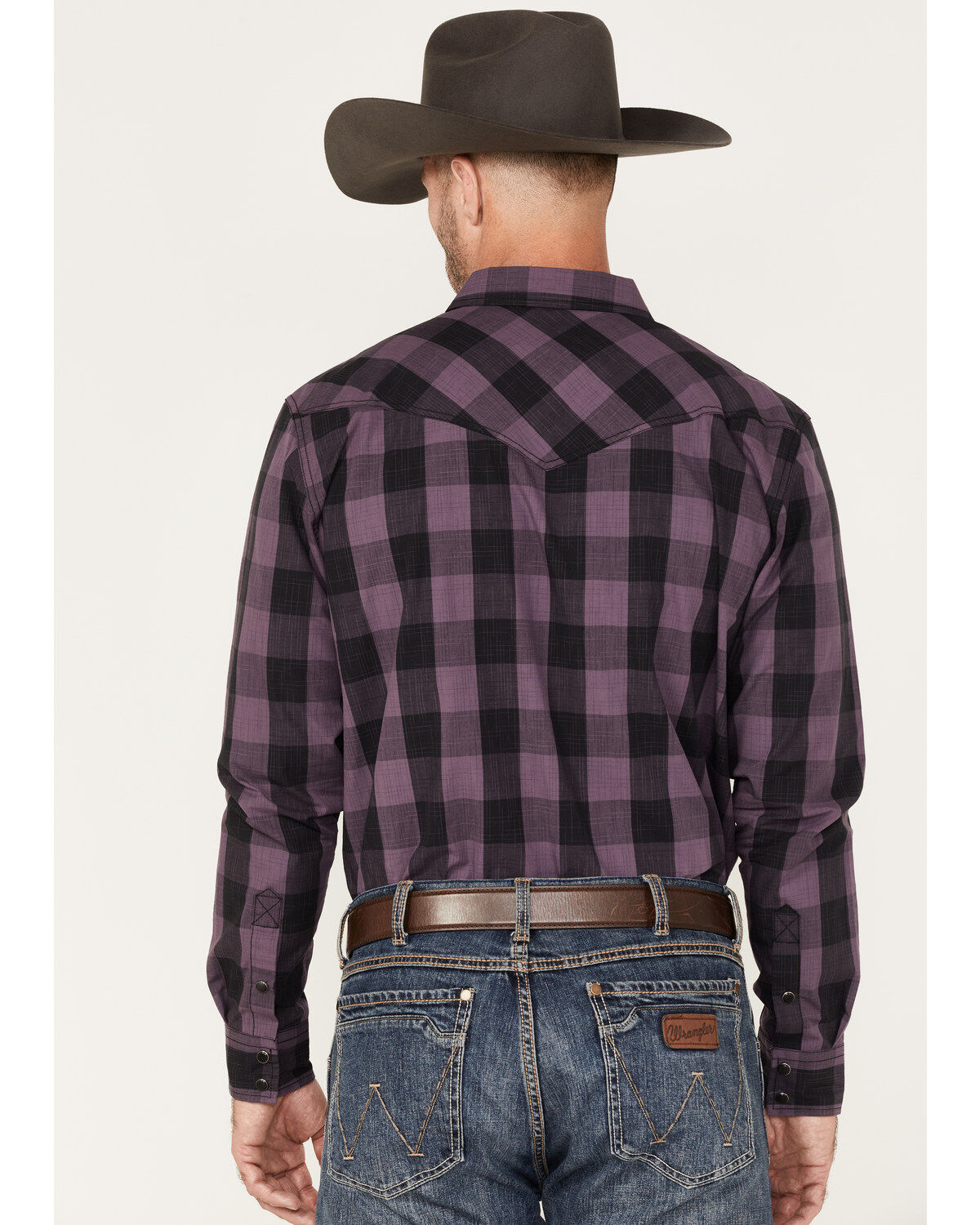 Cody James Men's Rustler Large Plaid Snap Western Shirt