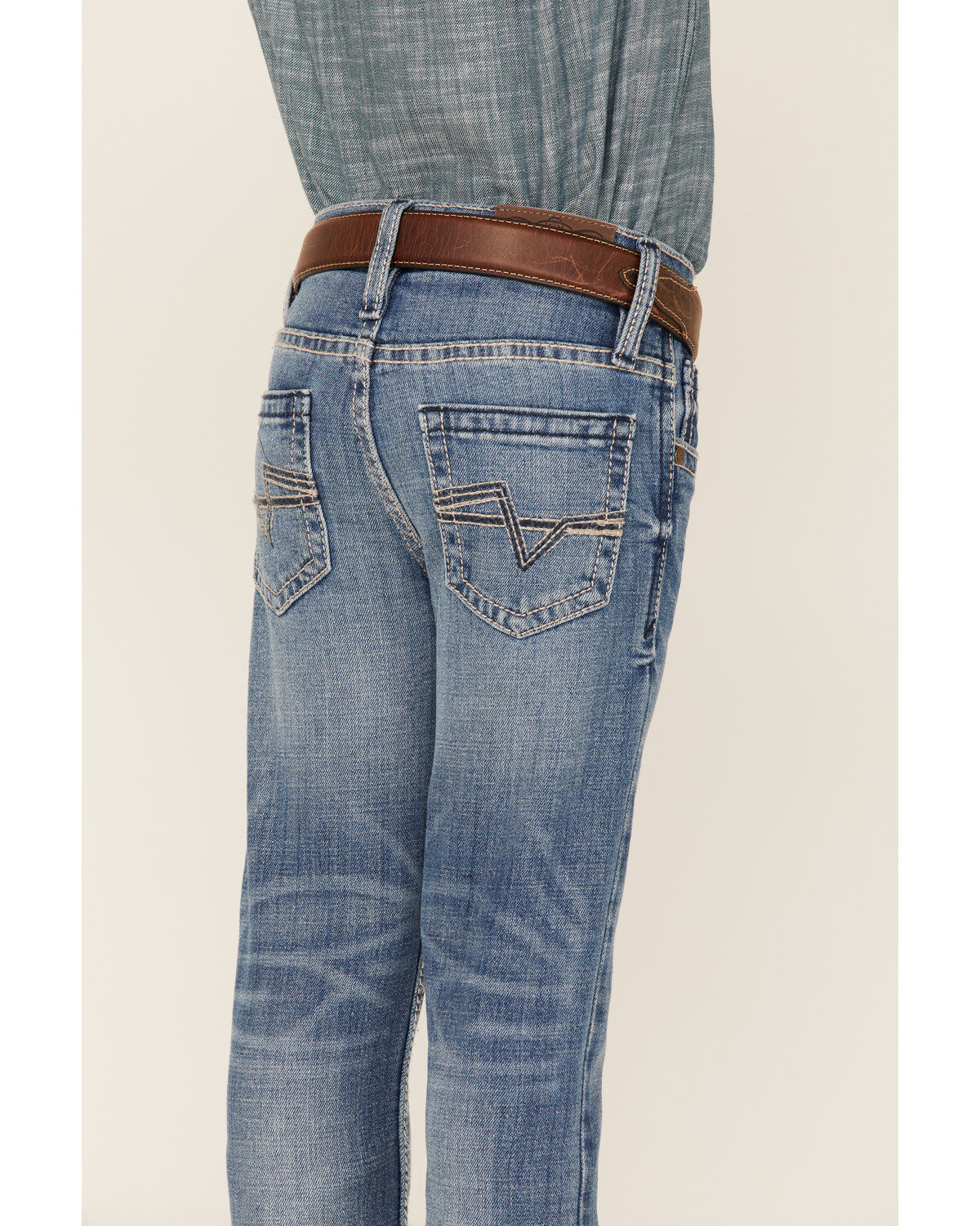 Cody James Boys' Jericho Medium Wash Stretch Slim Straight Jeans