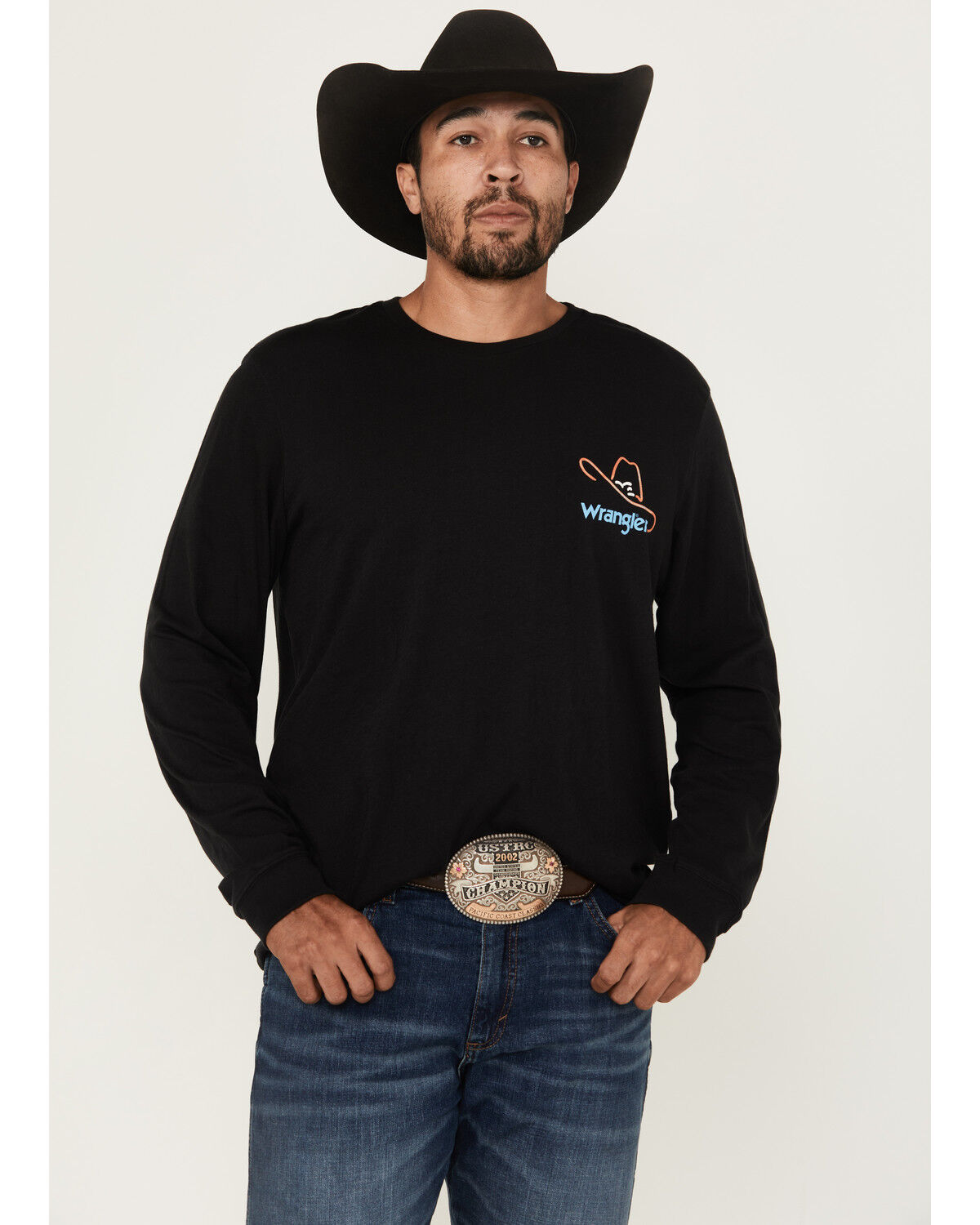 Wrangler Men's Long Live Cowboys Long Sleeve Graphic T-Shirt