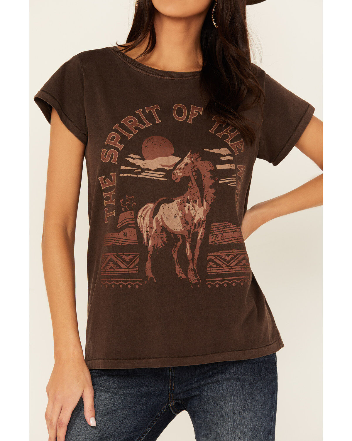 Shyanne Women's Spirit of the West Short Sleeve Graphic Boyfriend Tee