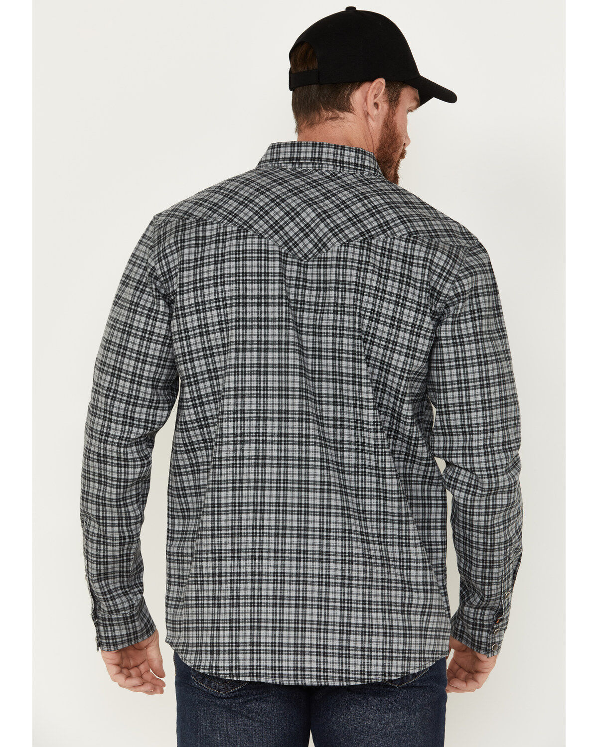 Cody James Men's FR Plaid Long Sleeve Snap Western Shirt