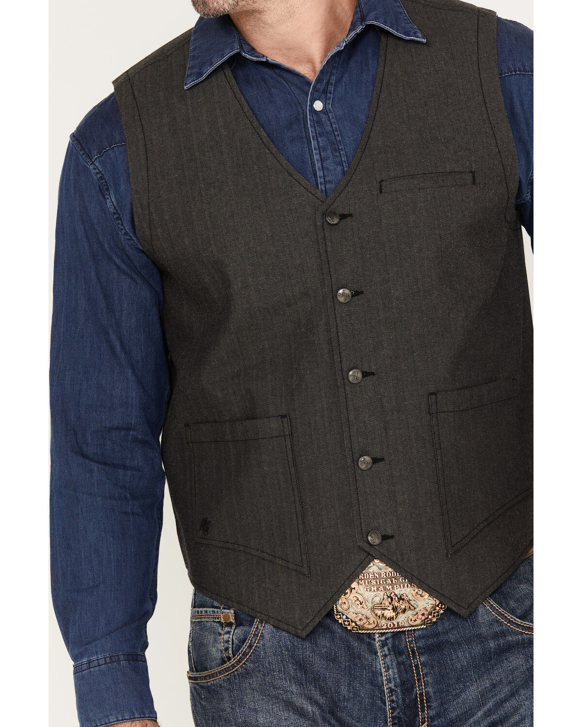 Moonshine Spirit Men's Drifter Herringbone Vest