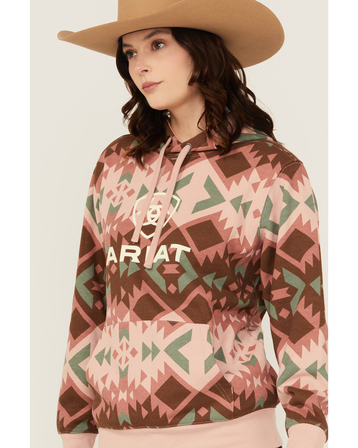 Ariat Women's Boot Barn Exclusive Southwestern Print Logo Hoodie
