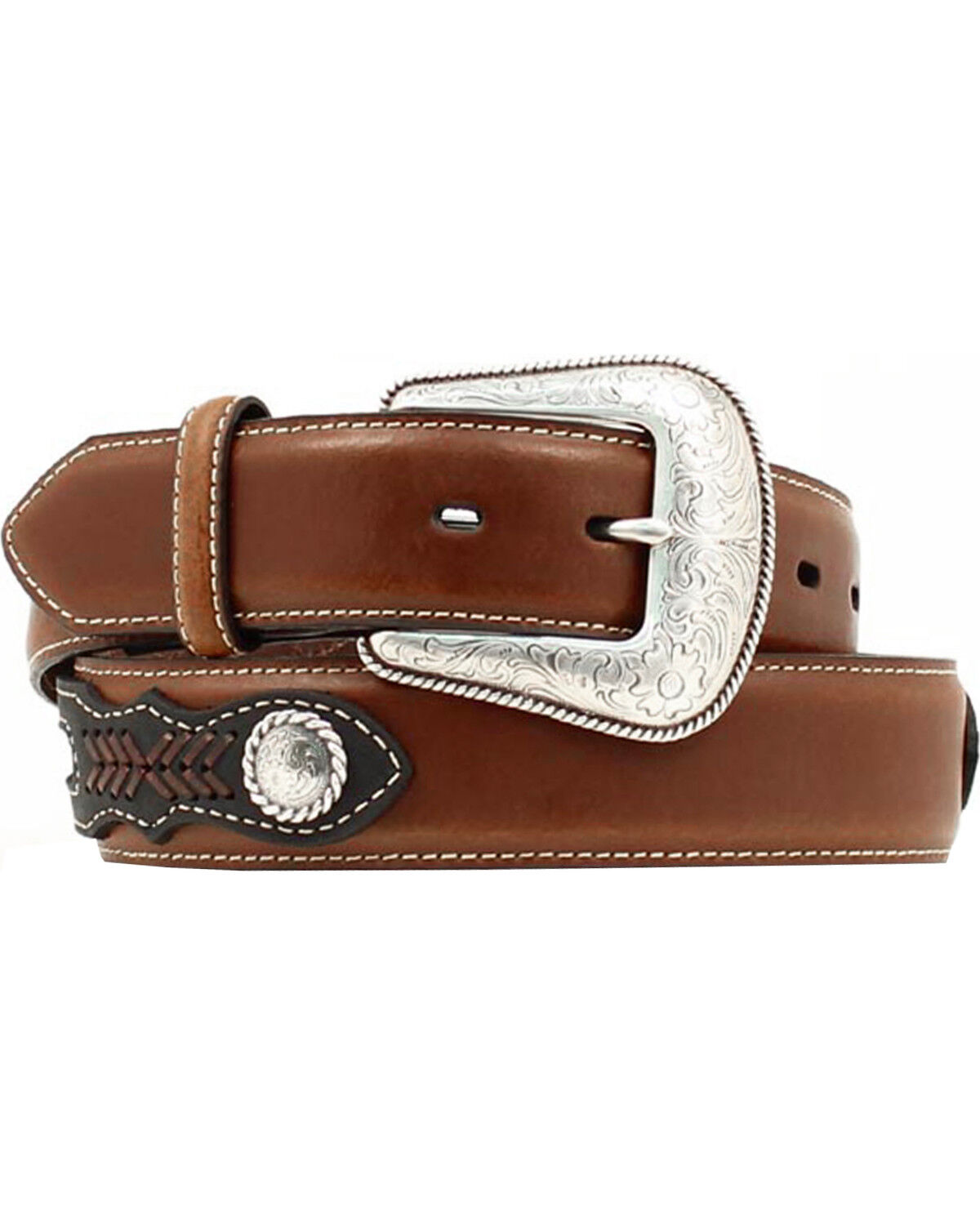 Nocona Men's Ribbon Concho Western Belt