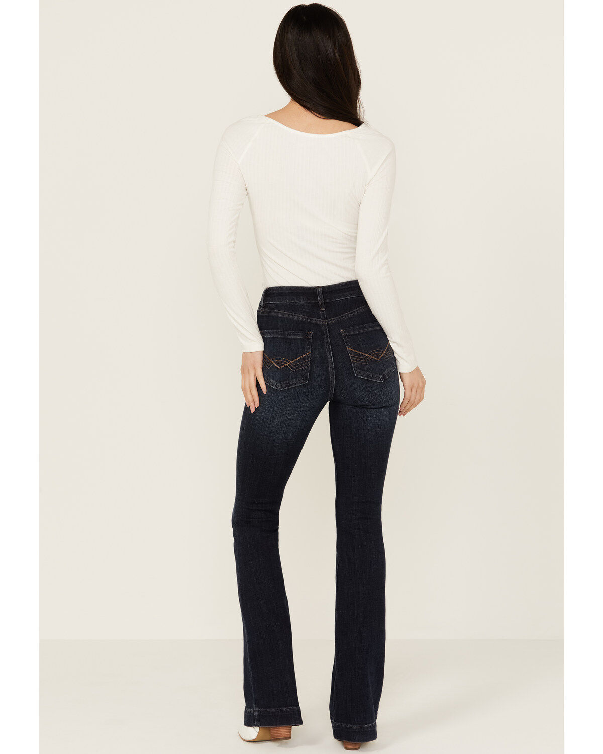 Idyllwind Women's Regent Dark Wash Gypsy High Rise Seamed Bootcut Comfort Stretch Denim Jeans