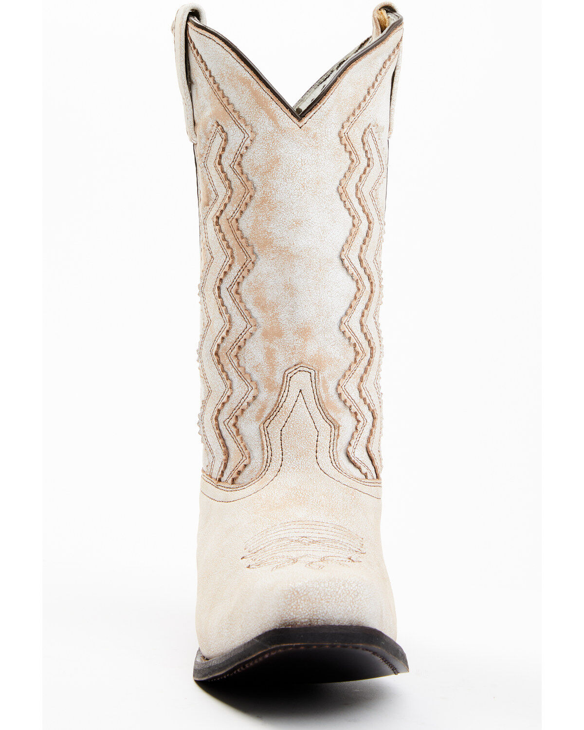 Laredo Women's Rustic Bone Overlay Western Boots - Square Toe