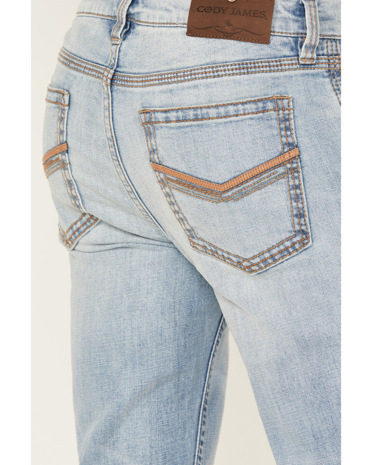 Cody James Men's Cowboy Light Wash Relaxed Bootcut Stretch Denim Jeans