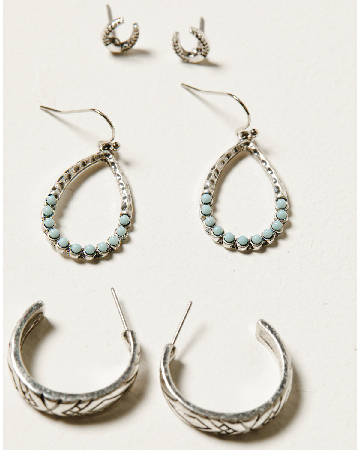 Shyanne Women's Horseshoe Icon and Hoop Earring Set - 6 Piece