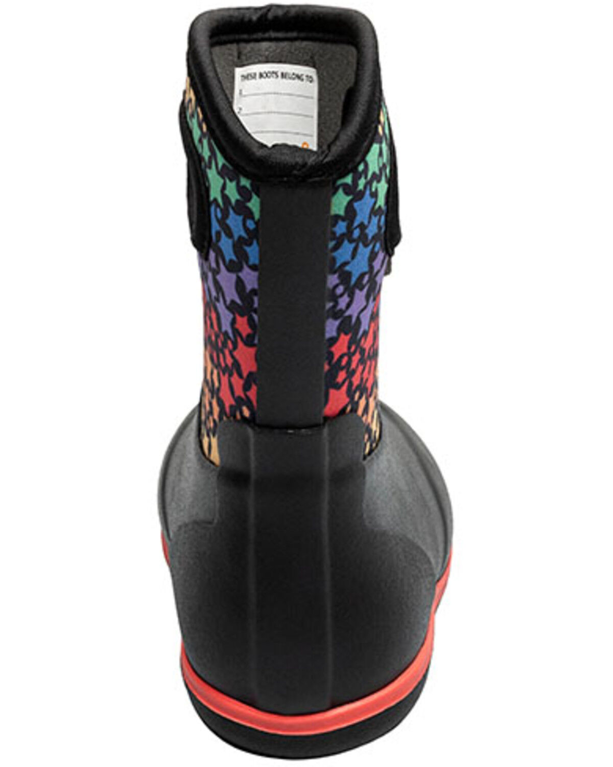 Bogs Toddler Girls' Classic Rainbow Stars Rainboots