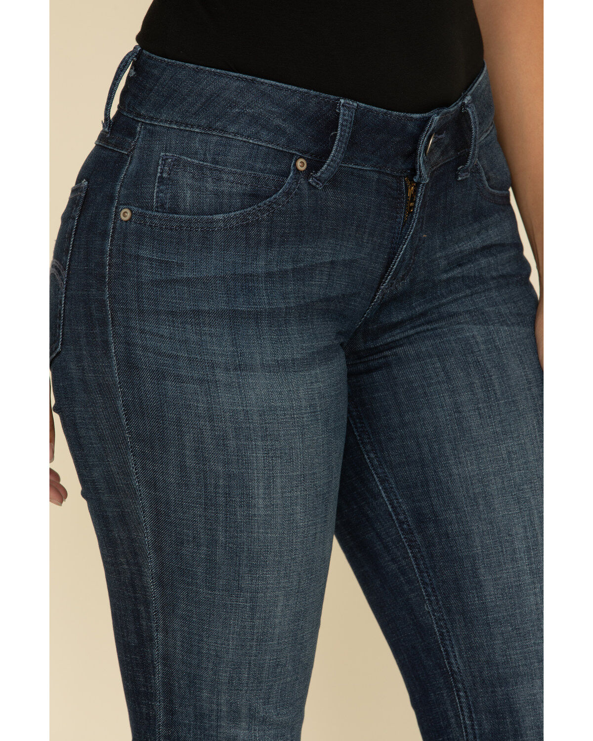 Wrangler Women's Dark Wash Straight Leg Jeans