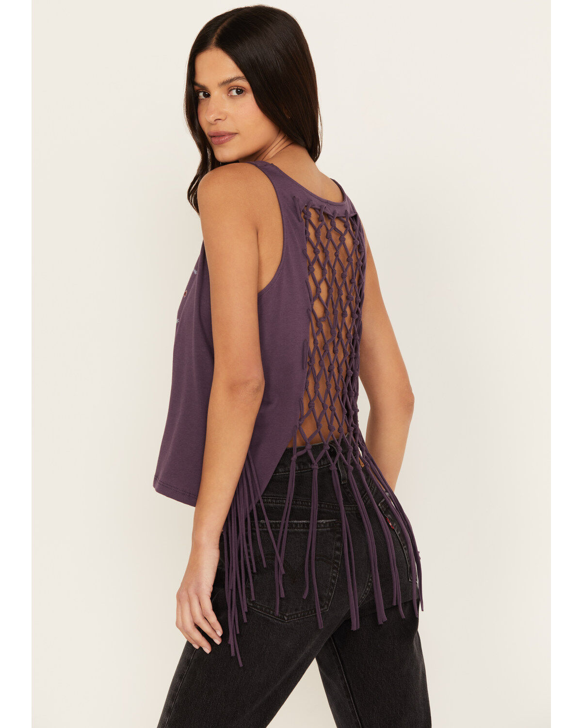Shyanne Women's Cage Back Graphic Tank