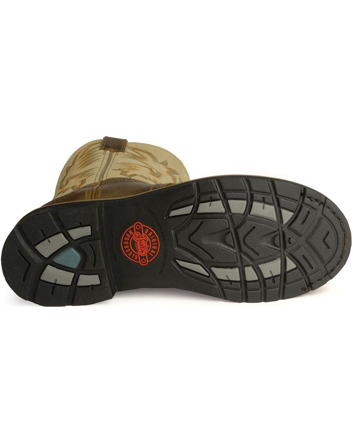 Justin Men's Stampede Superintendent Crème Work Boots - Round Soft Toe