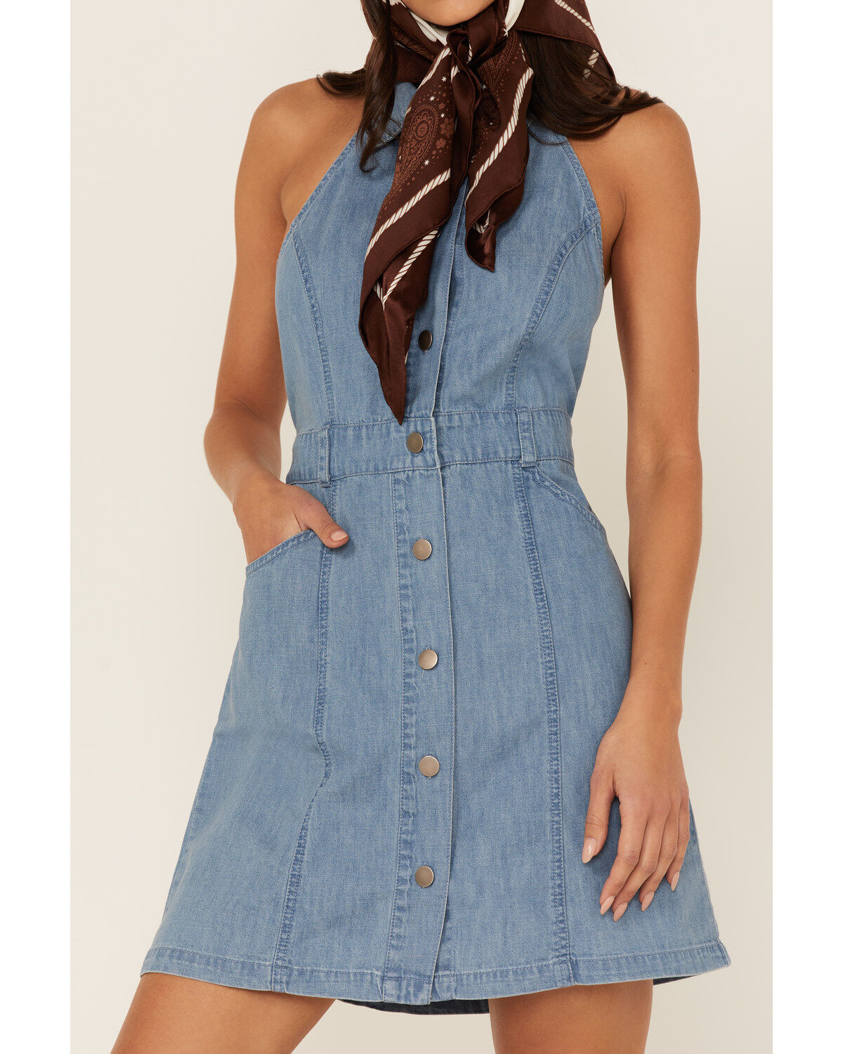 Free People Women's Sami Denim Mini Dress