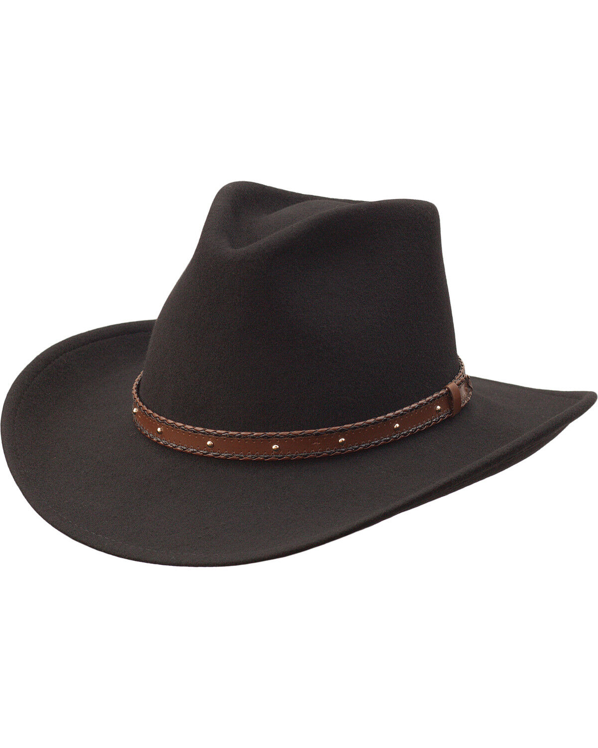 Black Creek Men's Black Crushable Wool Hat