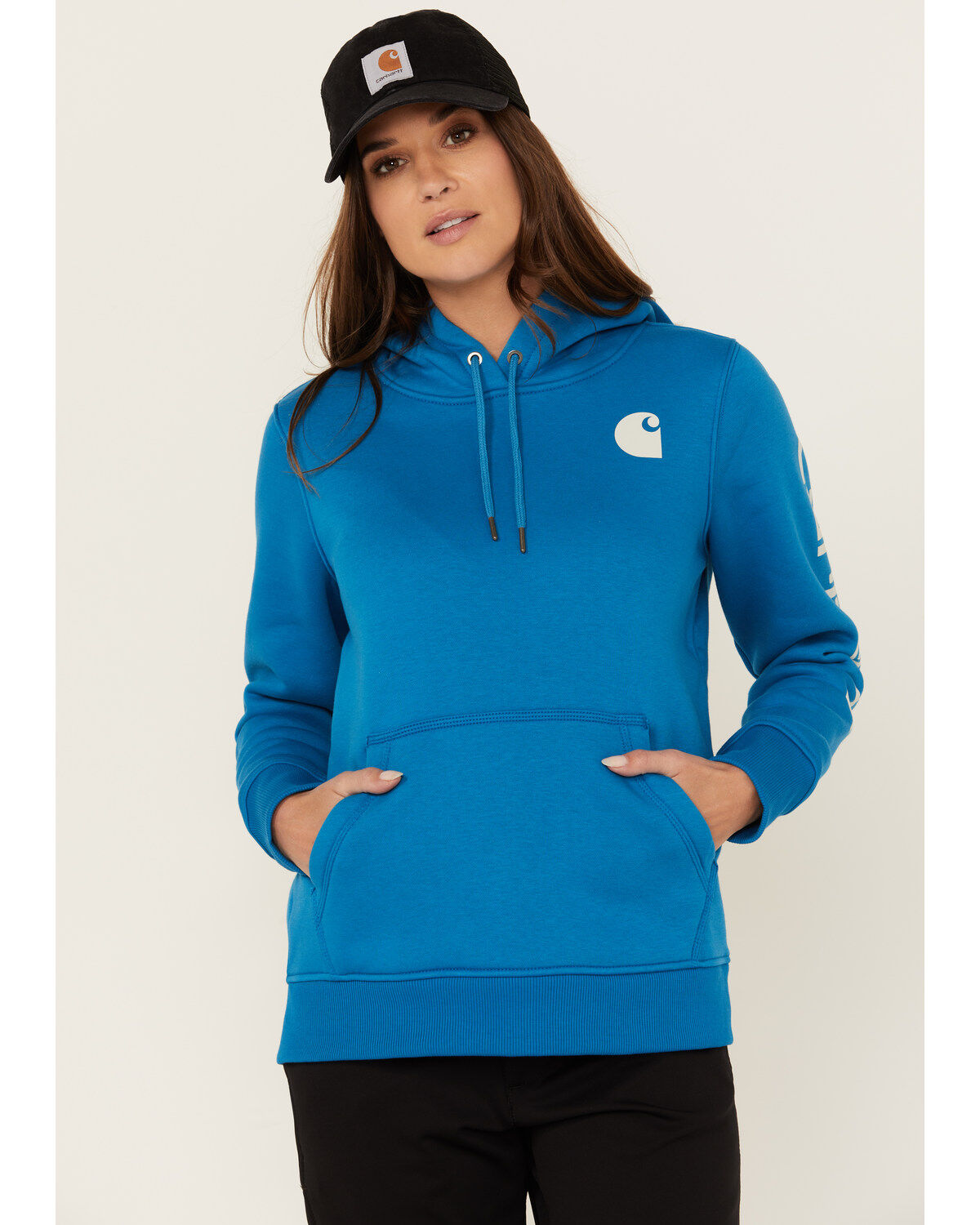 Carhartt Women's Relaxed Fit Midweight Logo Graphic Hoodie