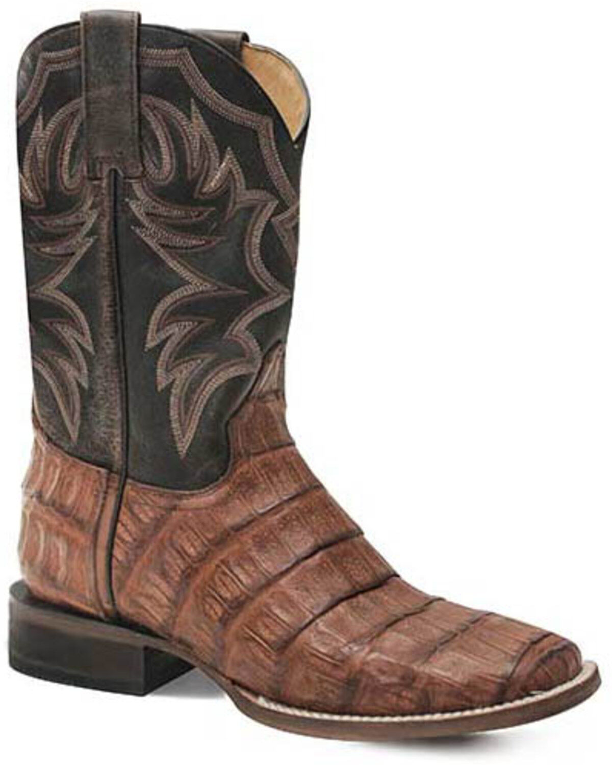 Roper Men's All In Caiman Belly Western Boots - Broad Square Toe