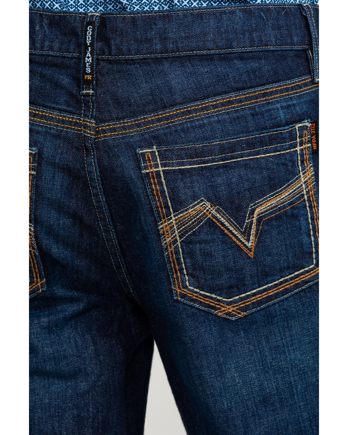 Cody James Men's FR Millikin Dark Slim Bootcut Work Jeans