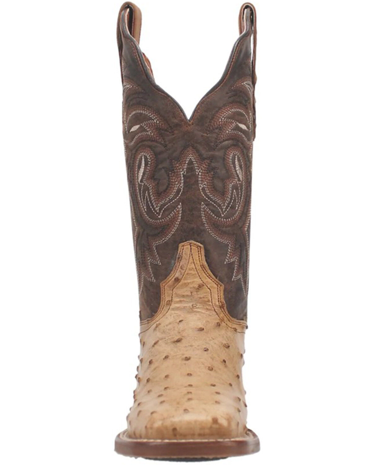 Dan Post Women's Exotic Full Quill Ostrich Western Boots - Broad Square Toe