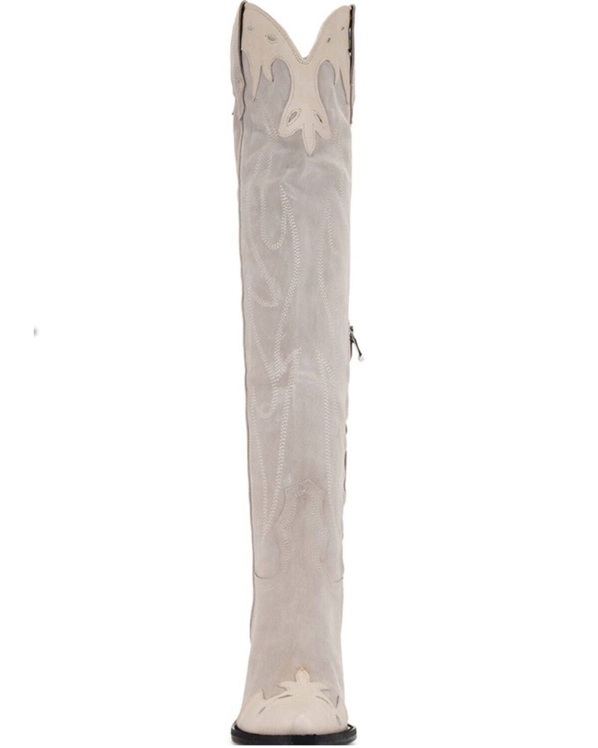 Free People Women's Wild West Suede Tall Western Boots - Snip Toe