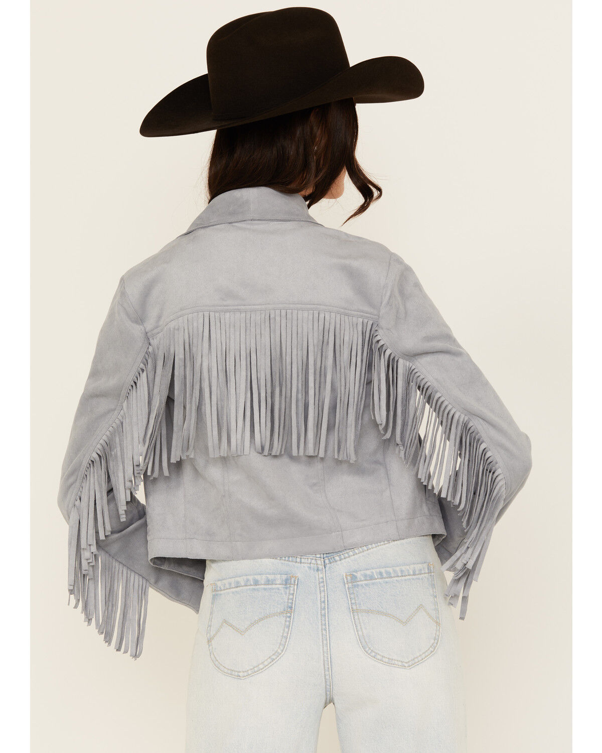 Shyanne Women's Faux Suede Fringe Jacket