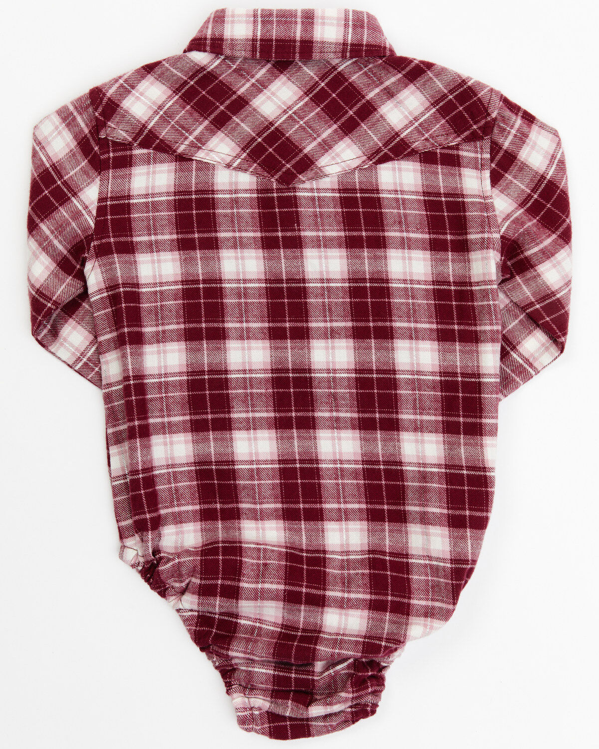 Shyanne Infant Girls' Holiday Plaid Print Long Sleeve Onesie