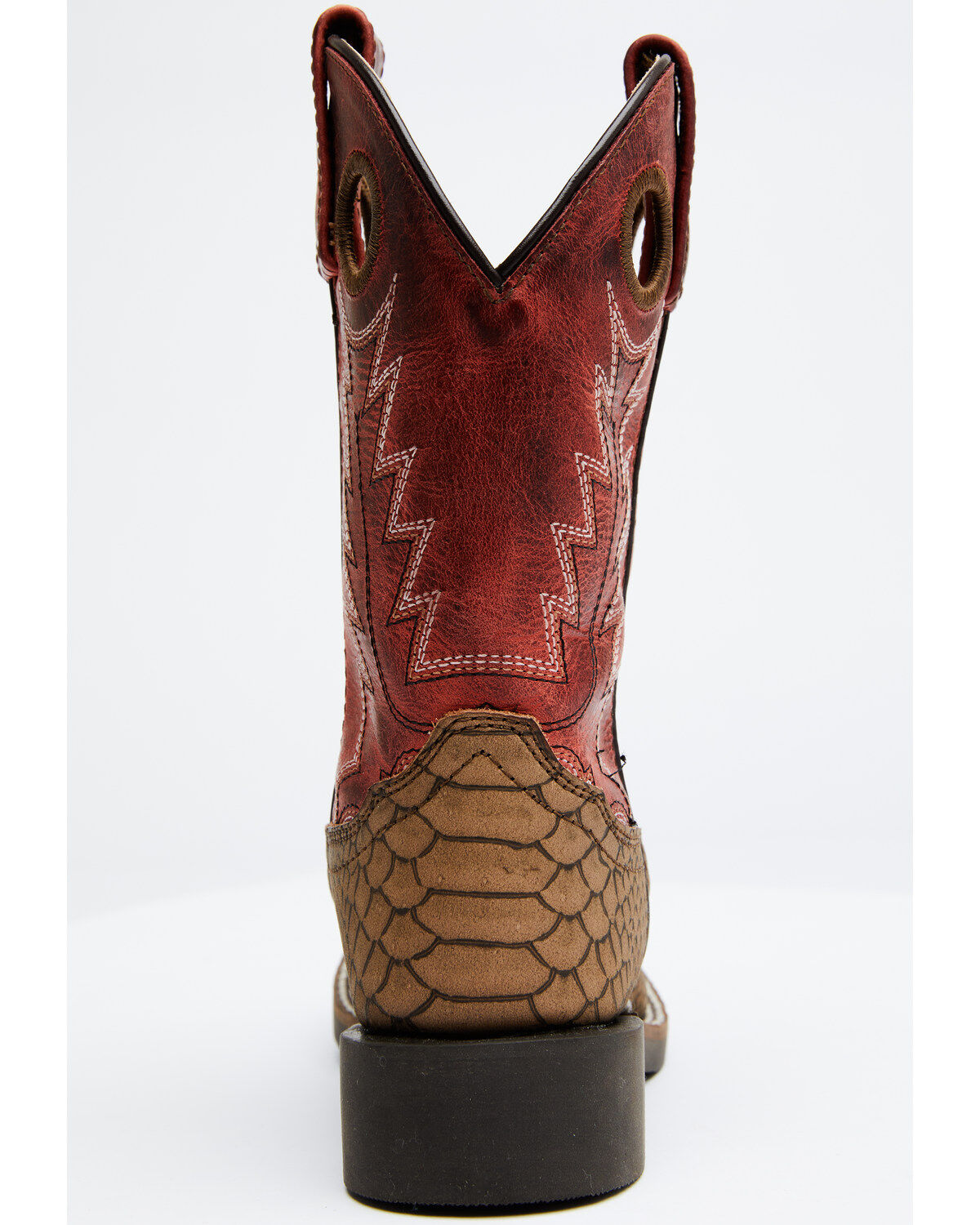 Cody James Boys' Reptile Print Western Boots - Broad Square Toe