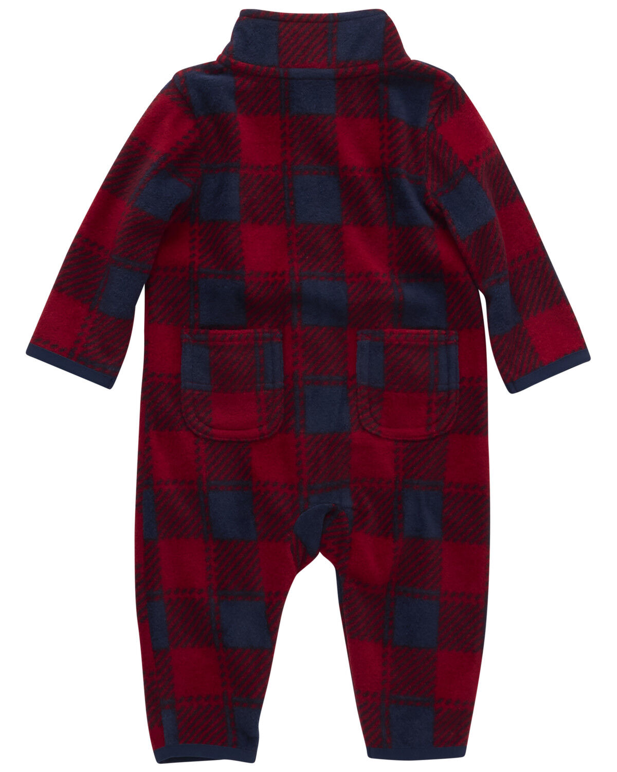 Carhartt Infant Boys' Plaid Print Long Sleeve Zip-Up Onesie