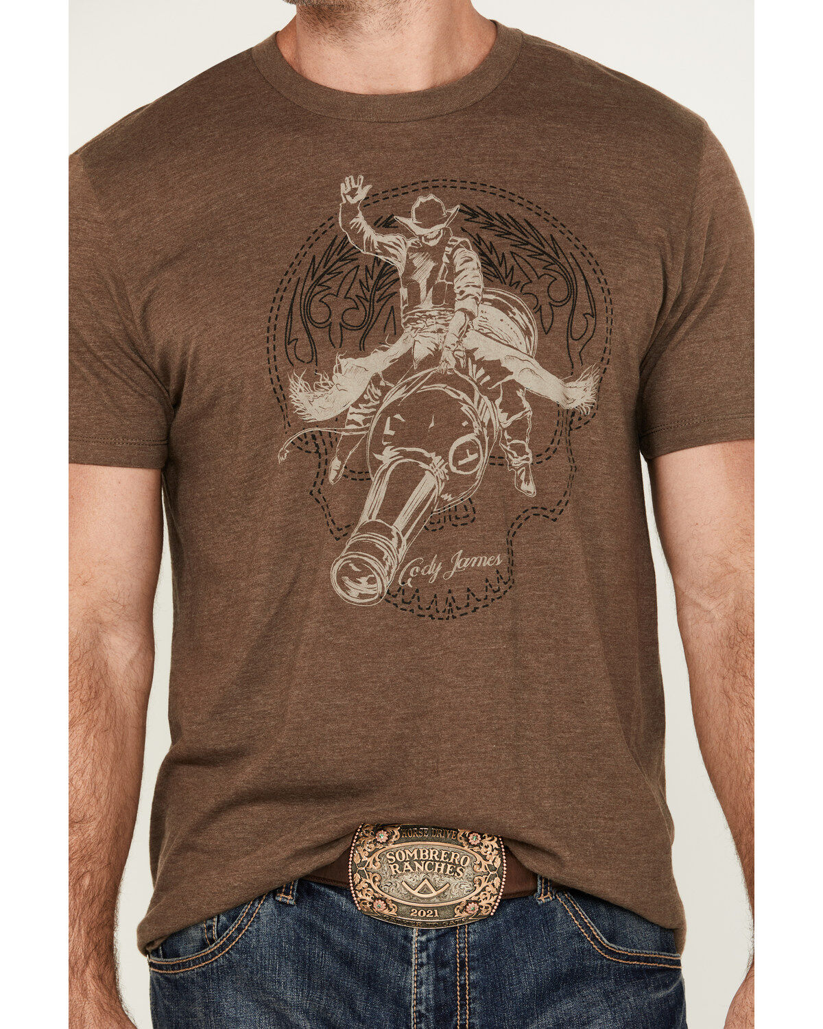 Cody James Men's Rodeo Bottle Short Sleeve Graphic T-Shirt