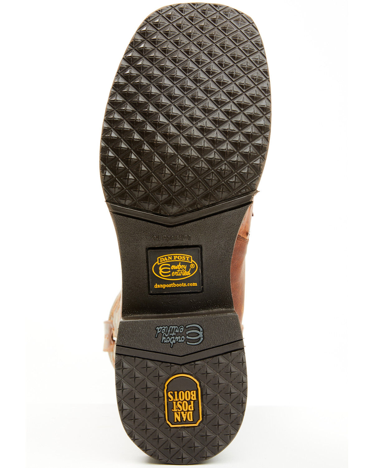 Dan Post Men's Exotic Full Quill Ostrich Western Boots - Broad Square Toe