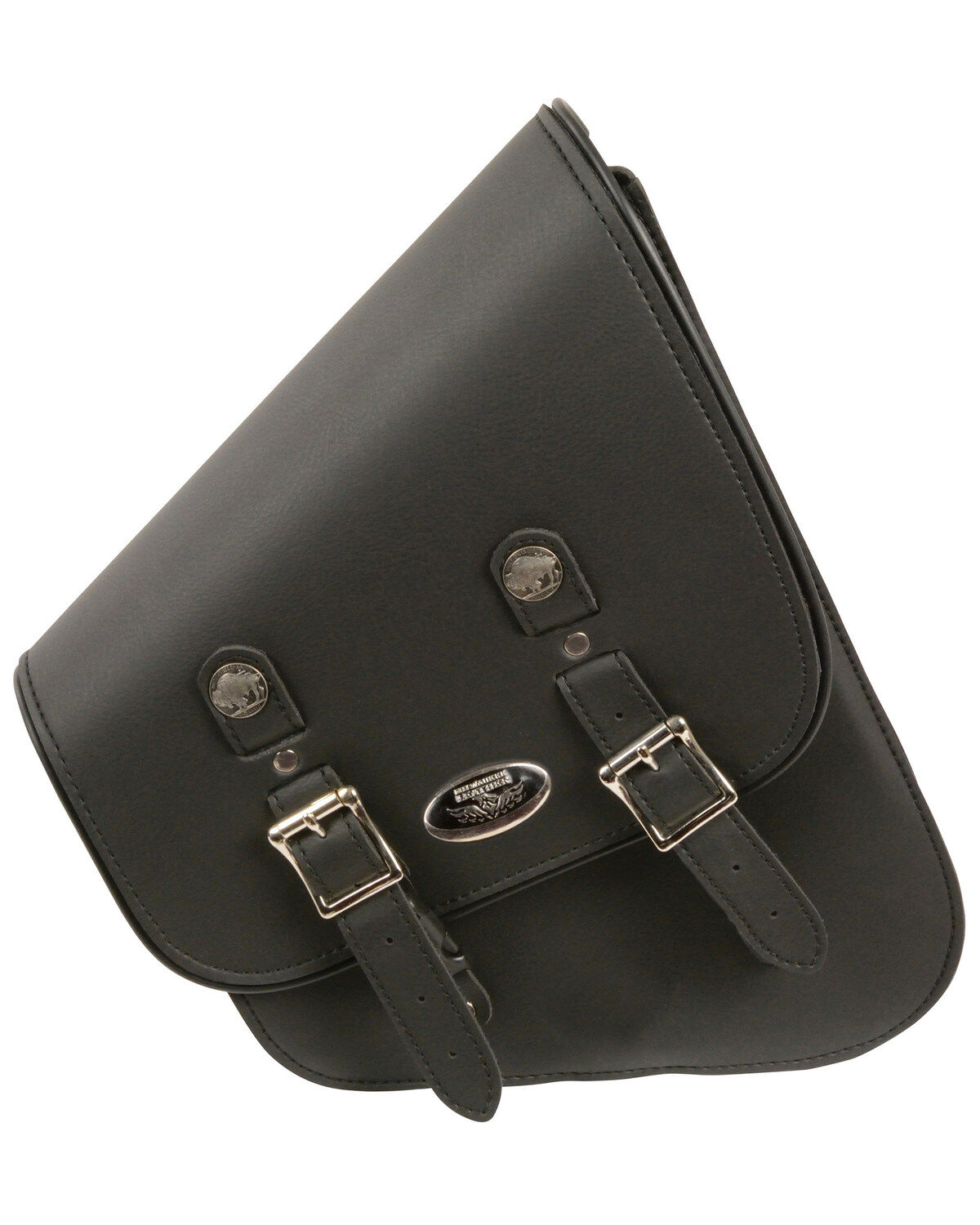 Milwaukee Leather Left Side Tall Slanted Swing Arm Bag