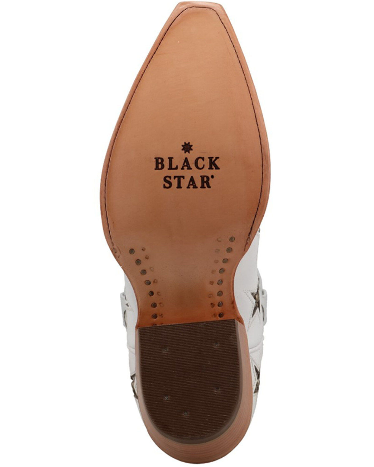 Black Star Women's Marfa Star Inlay Studded Western Boots - Snip Toe