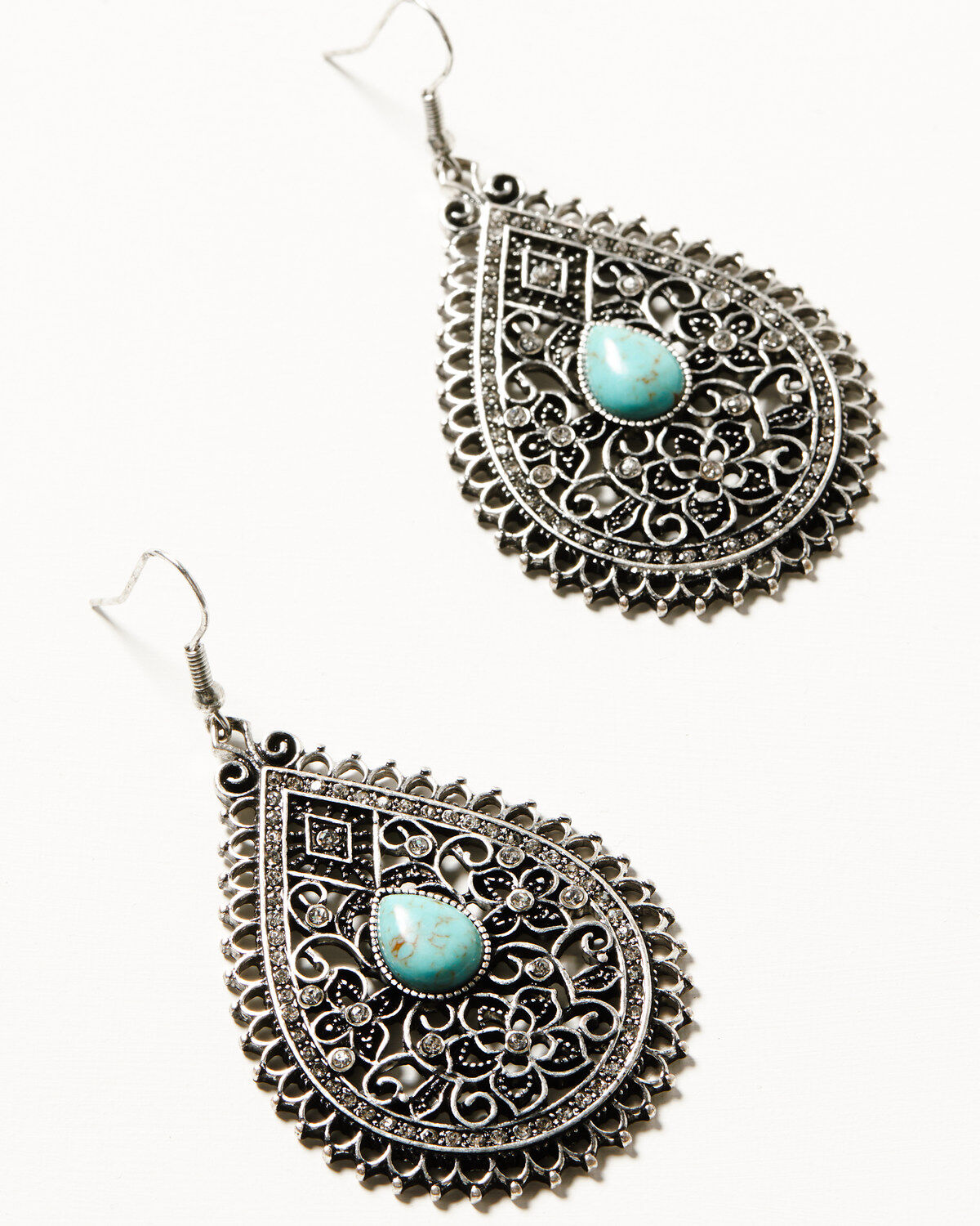 Shyanne Women's Bisbee Falls Silver Teardrop Earrings