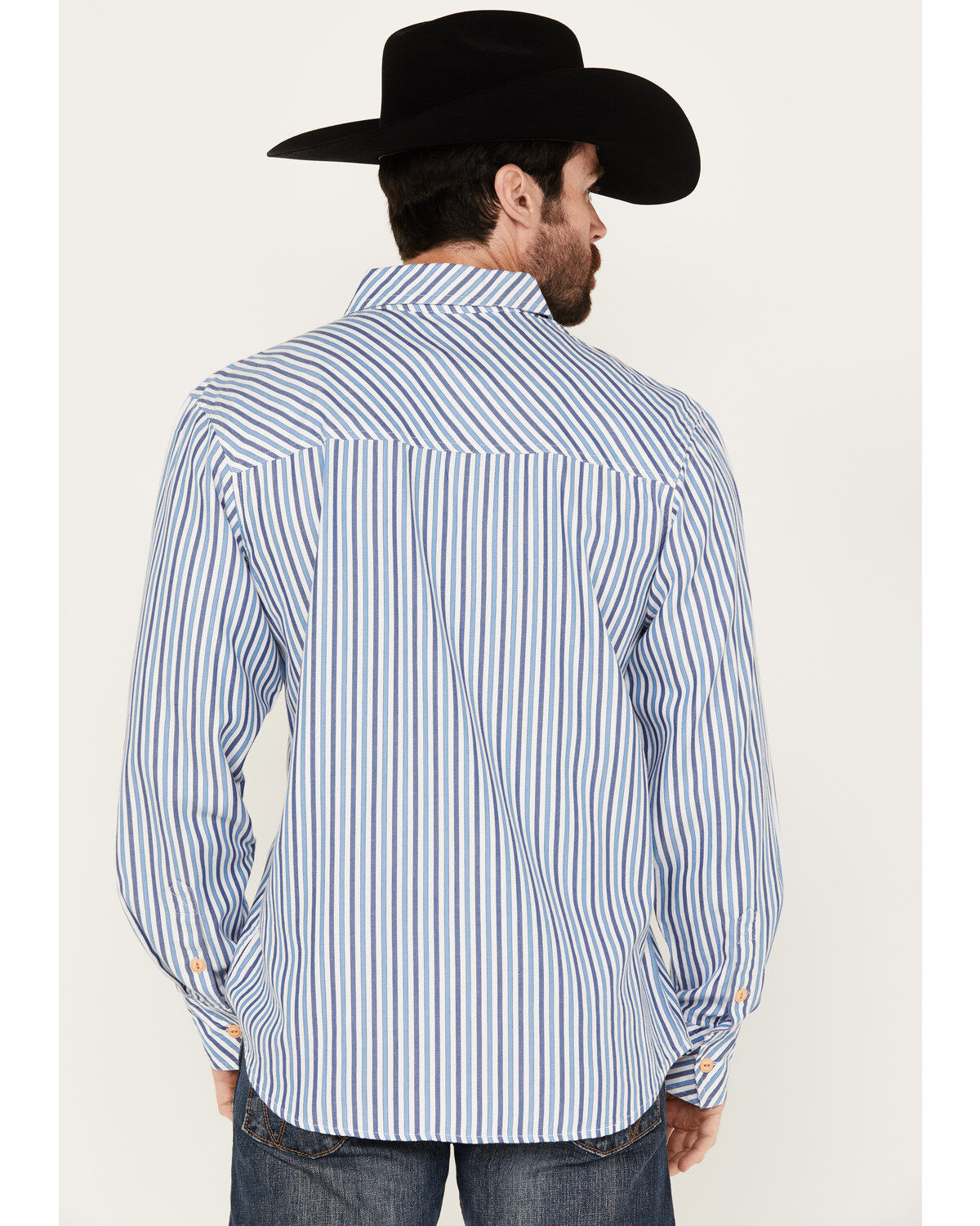 Resistol Men's Quest Striped Long Sleeve Button-Down Western Shirt