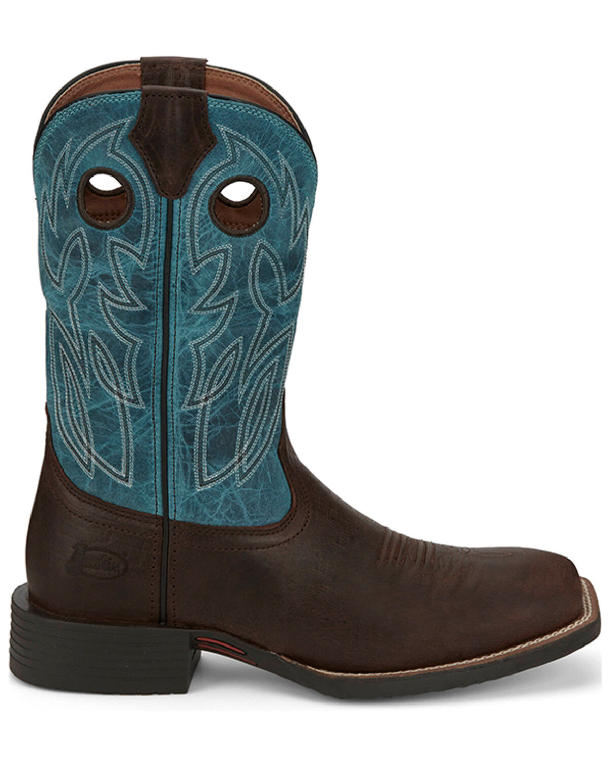 Justin Men's 11" Bowline Western Boots - Broad Square Toe