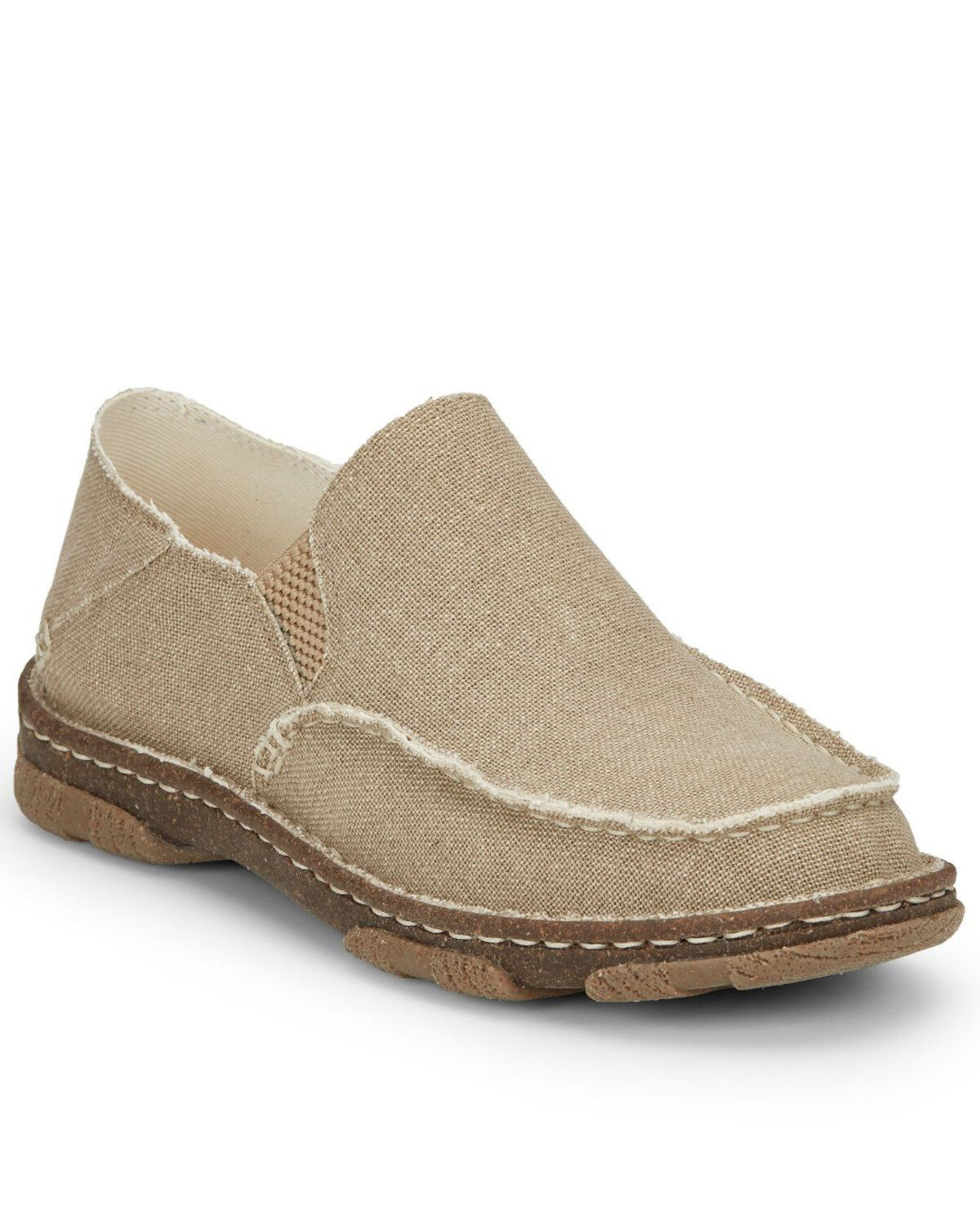 Tony Lama Men's Gator Tan Slip-On Shoes - Moc Toe