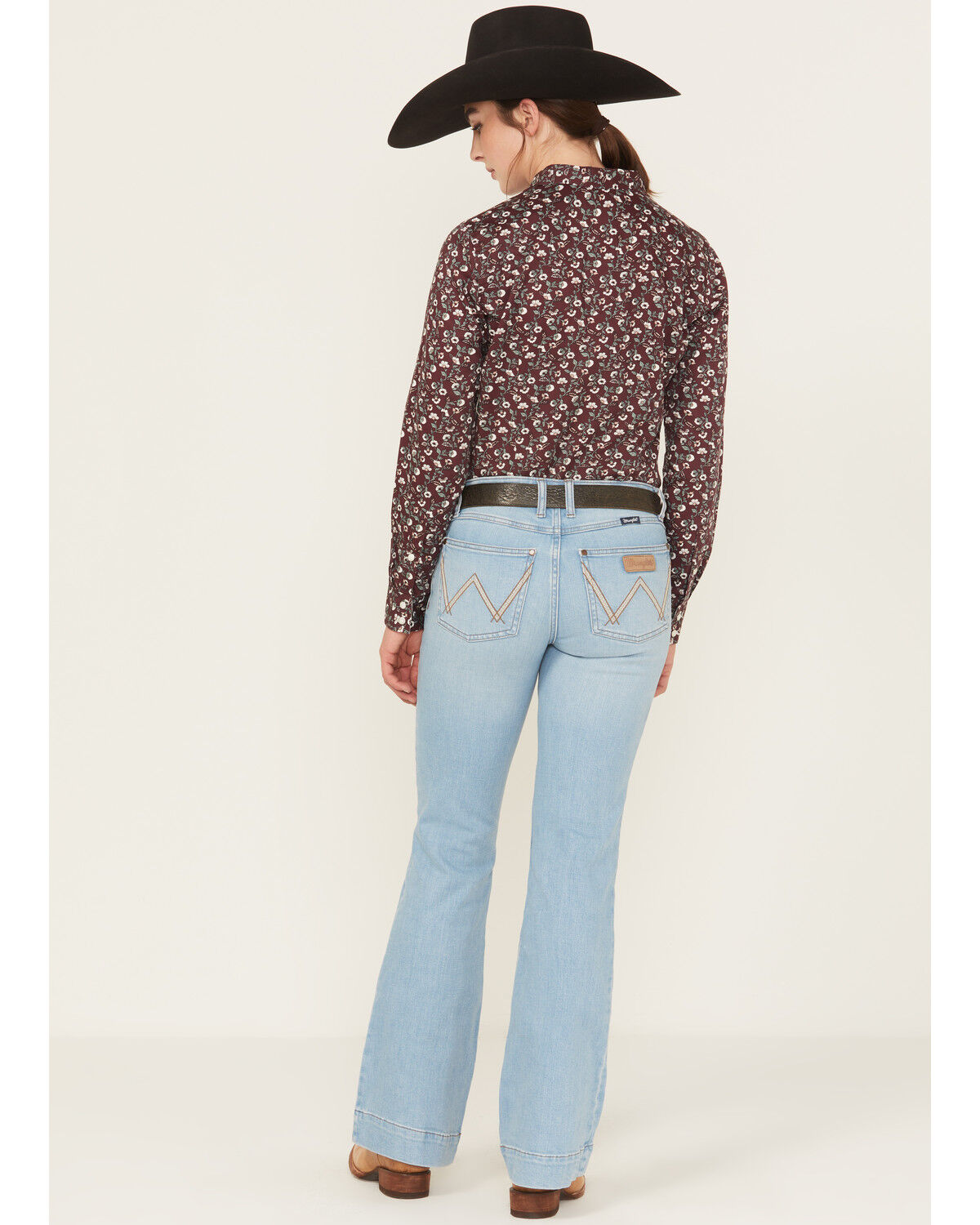 Wrangler Retro Women's Mia Light Wash Mid Rise Trouser Denim Jeans