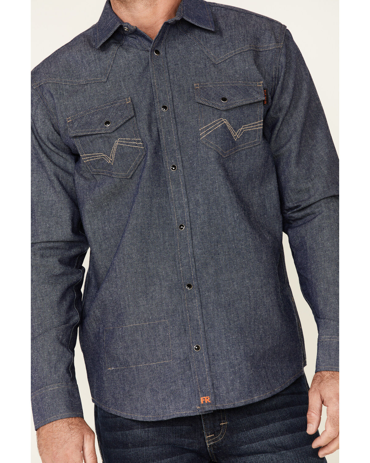 Cody James Men's FR Denim Long Sleeve Work Shirt