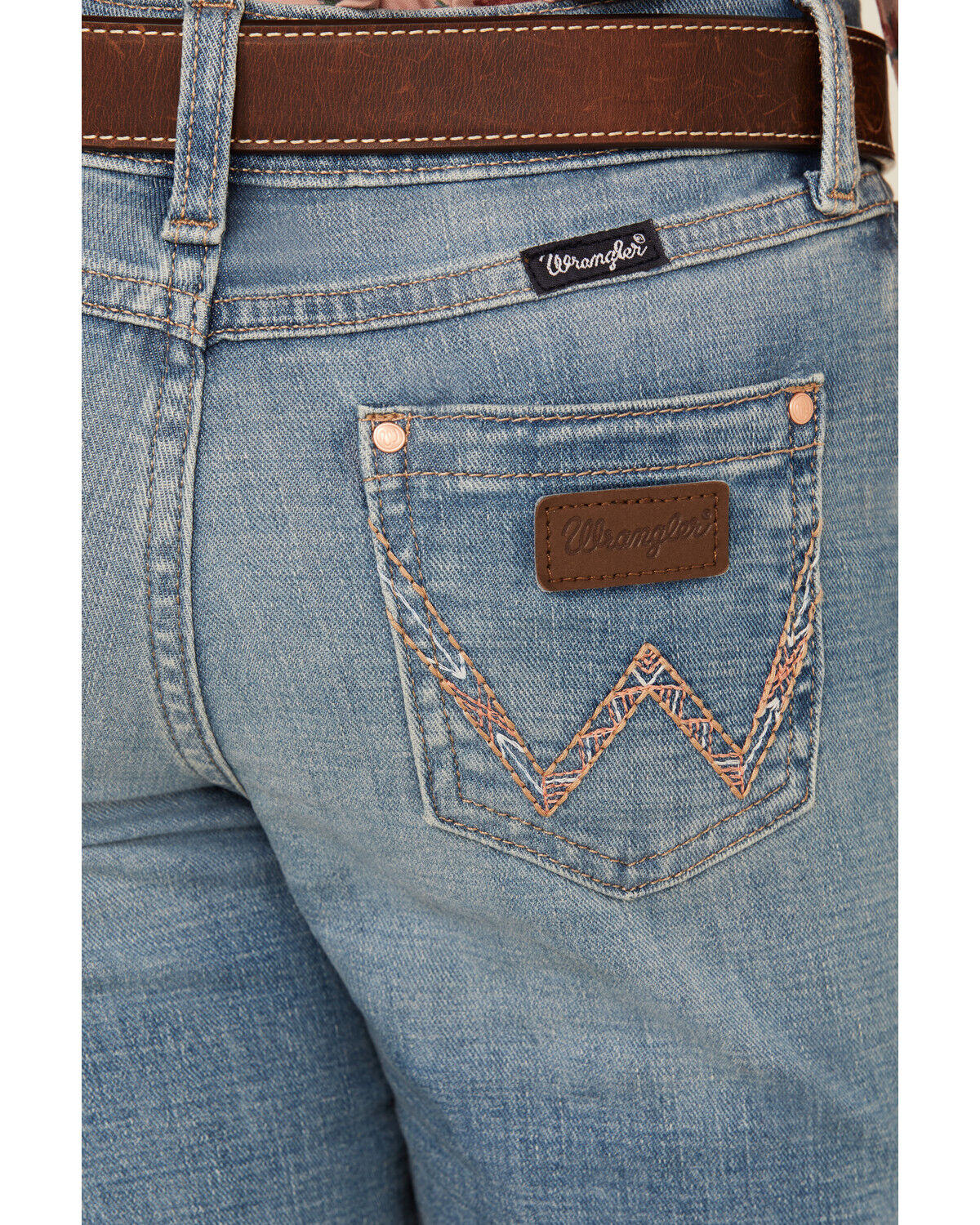 Wrangler Girls' Germaine Medium Wash Bootcut Stretch Denim Jeans