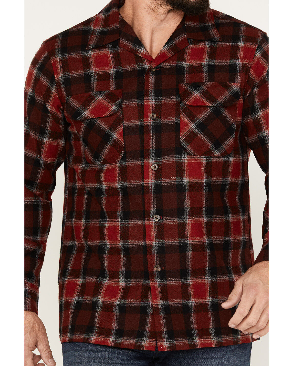 Pendleton Men's Boardshirt Plaid Button Down Long Sleeve Western Shirt