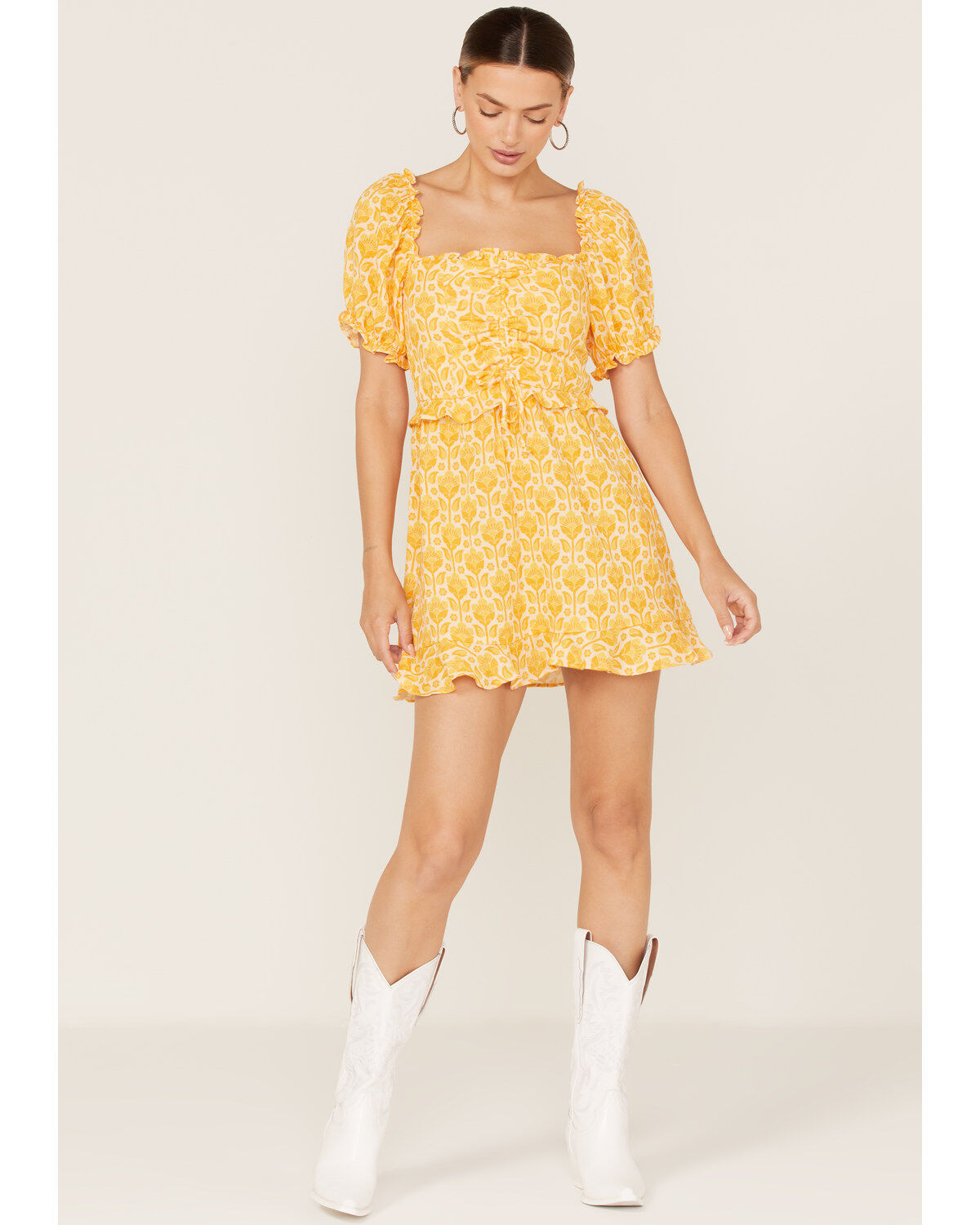 Show Me Your Mumu Women's Sophie Floral Print Mini Dress