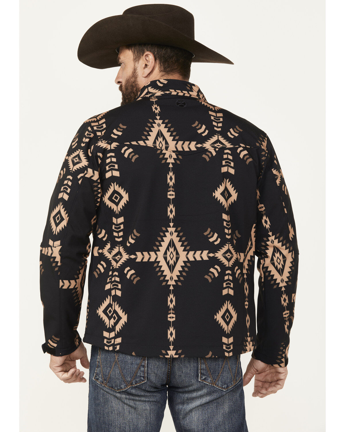 Hooey Men's Southwestern Print Softshell Jacket