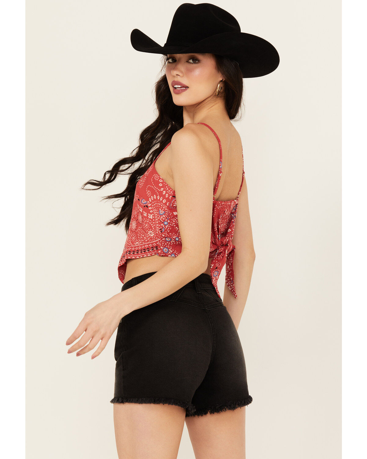 Angie Women's Bandana Print Top