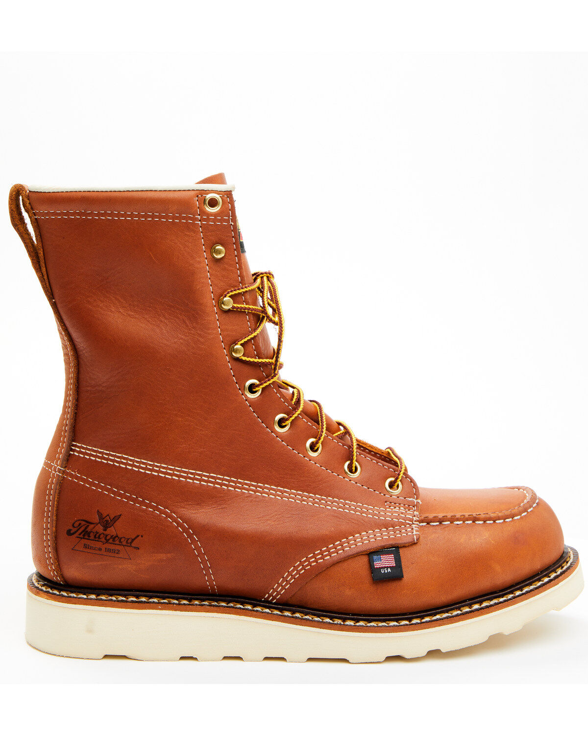 Thorogood Men's American Heritage 8" USA Wedge Work Boots - Steel Toe