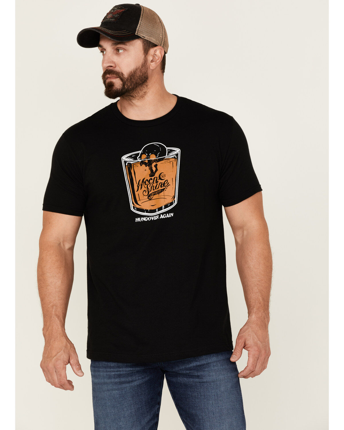 Moonshine Spirit Men's Hungover Again Graphic T-Shirt
