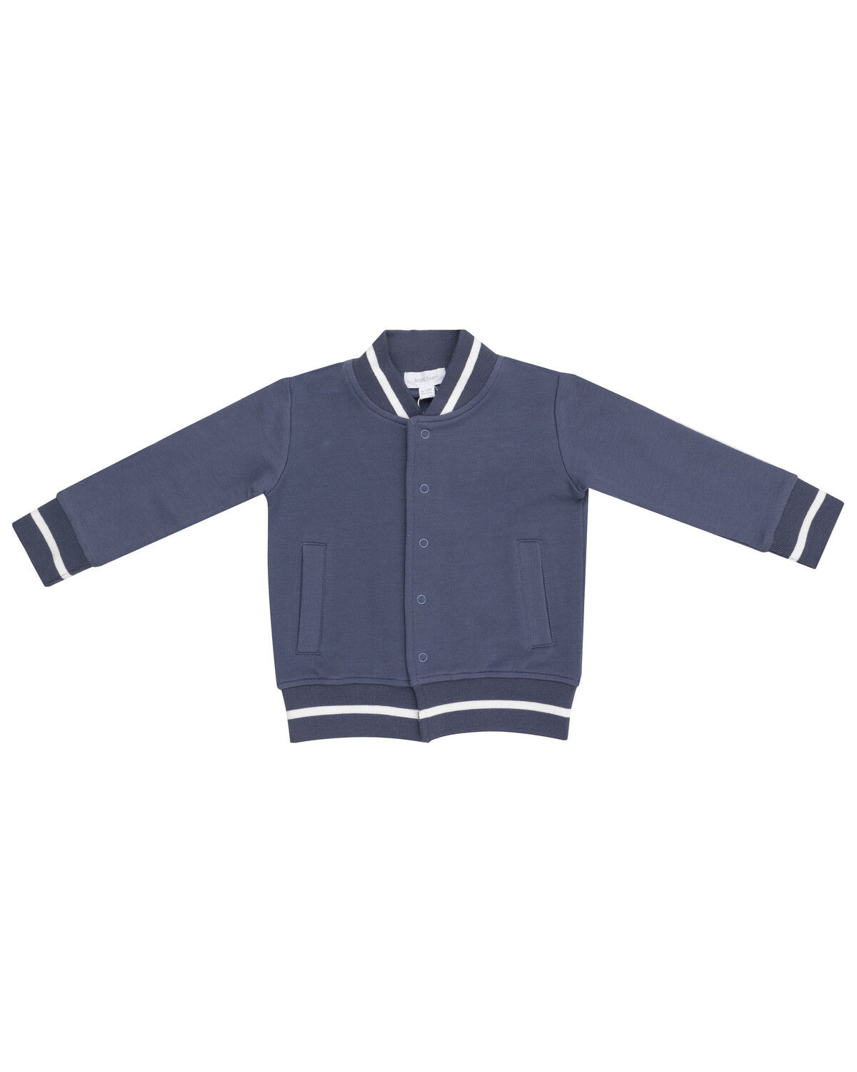 Angel Dear Infant Boys' Solid Snap Letterman Jacket
